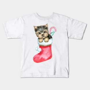 Funny Christmas Dog Kids T-Shirt